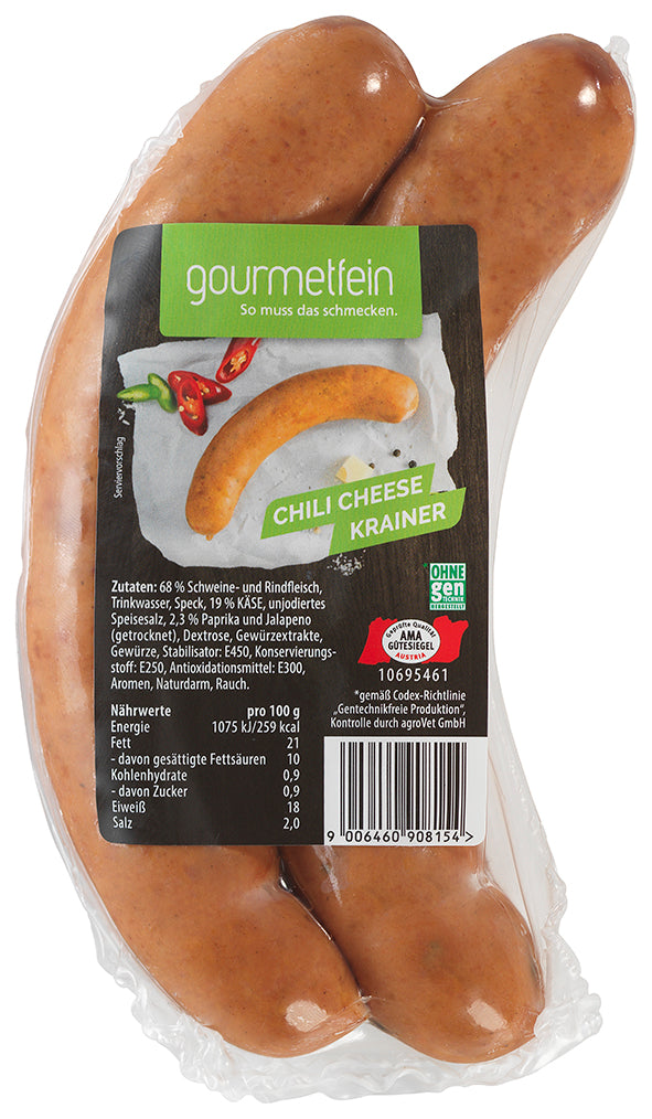 Chili Cheese Krainer 2 Stück 240g