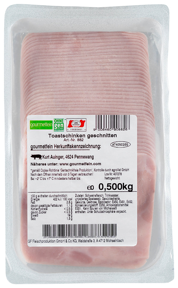 Toastschinken geschnitten 500g